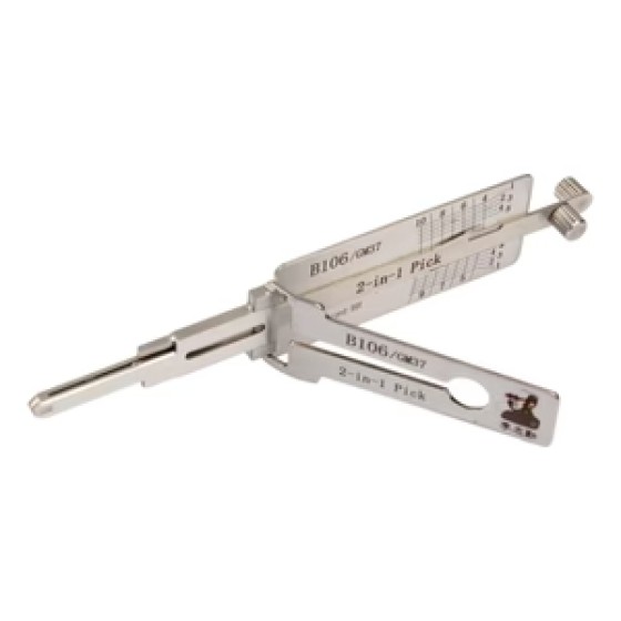 Original Lishi 2-In-1 Pick and Decoder GM37 / B106 Non-Warded